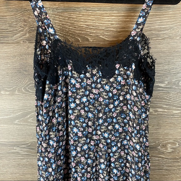 Rebecca Taylor Zelma Floral Silk Slip Dress with lace Size Small - Picture 10 of 12